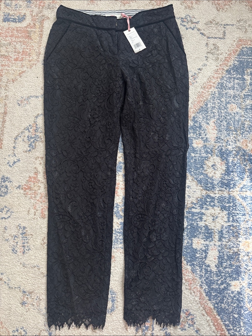 Vineyard Vines Black Lace Straight Leg Jeans